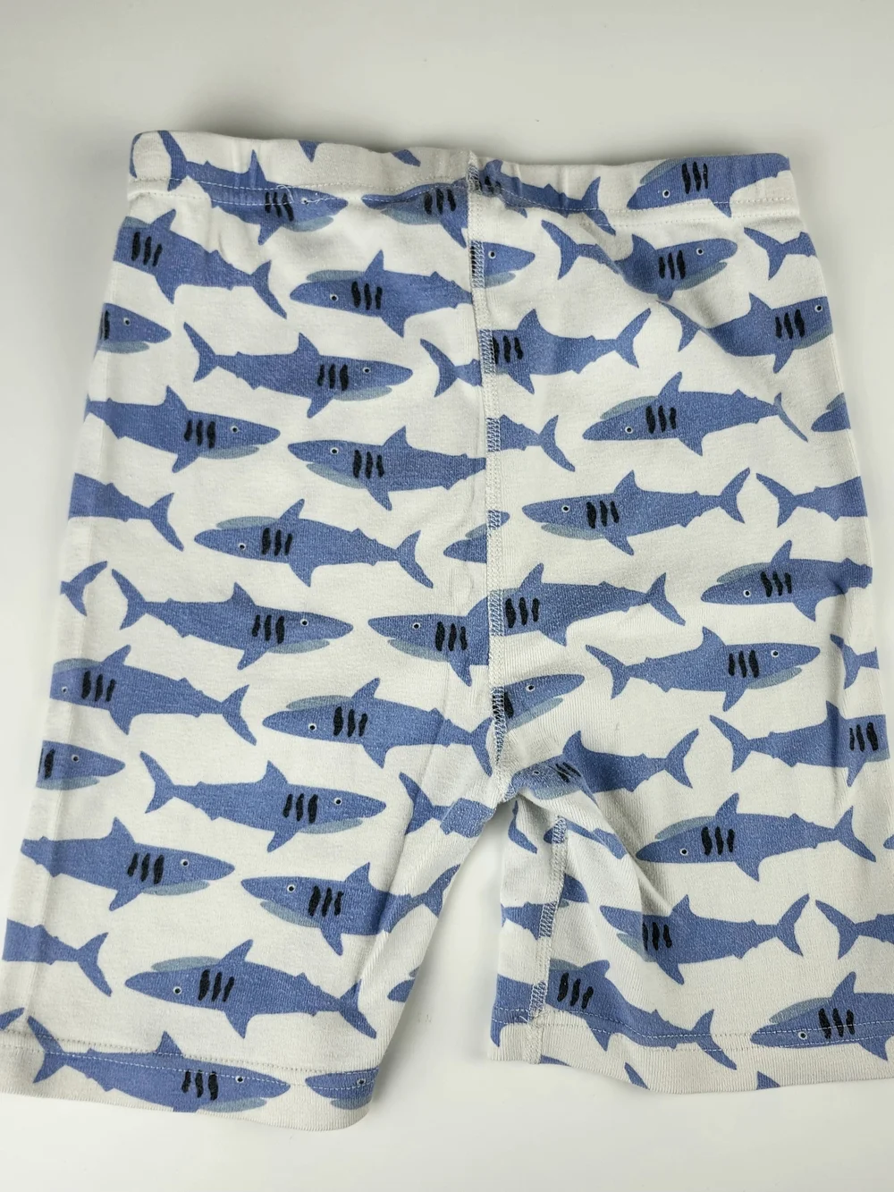 Hanna Andersson Blue and White Shark Print Pajama Set